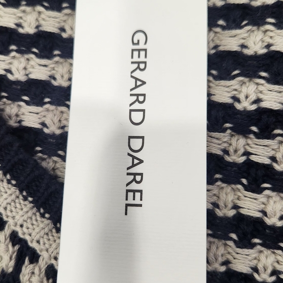 Gerard Darel Navy and White Patterned Cardigan Size 1 - Picture 3 of 15
